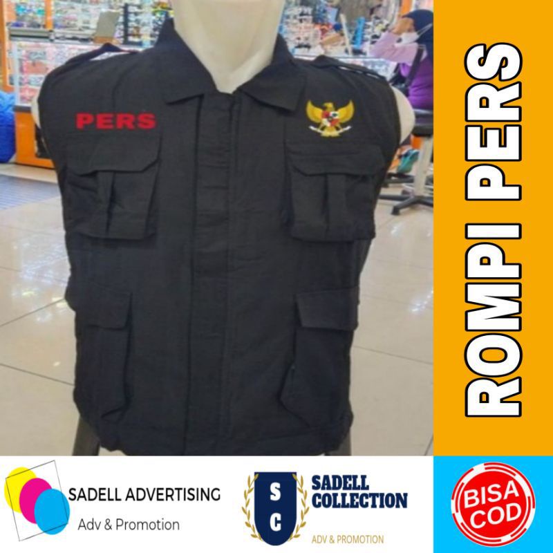 Rompi jurnalis pers bordir