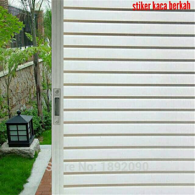 Stiker kaca / sticker kaca film motif garis 31