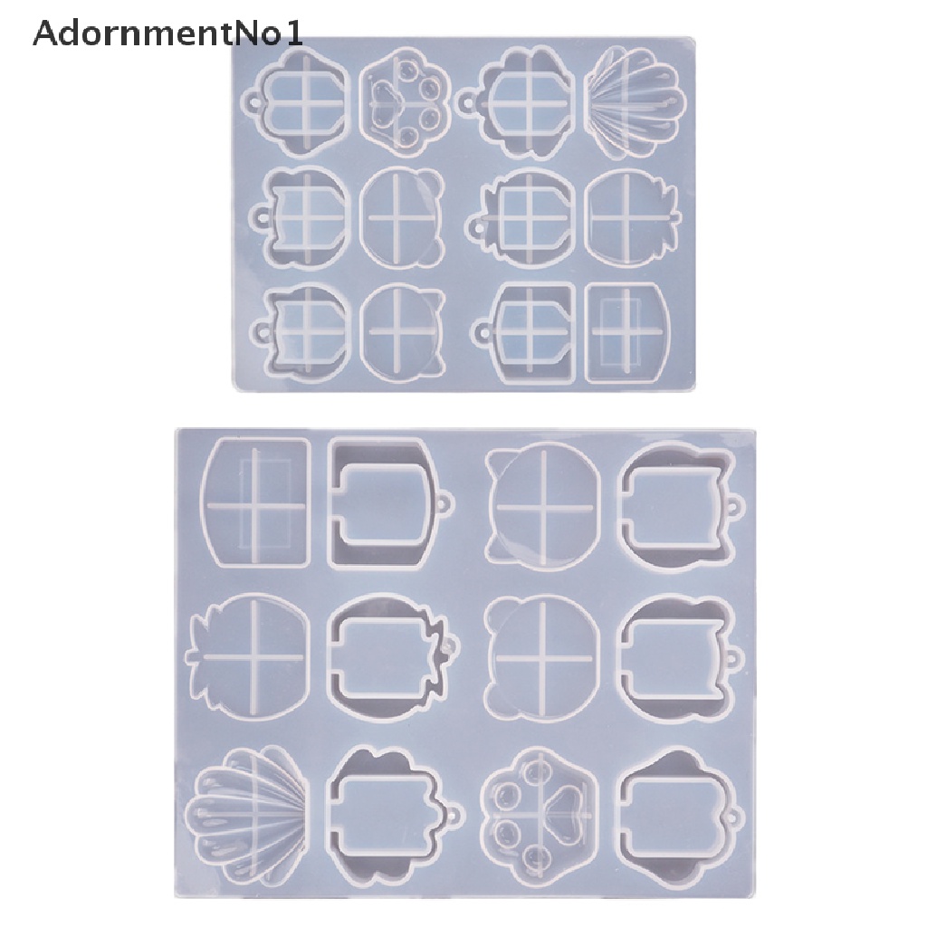 (AdornmentNo1) Cetakan Resin UV Bentuk Kepala Kunci Untuk Aksesoris Perhiasan DIY