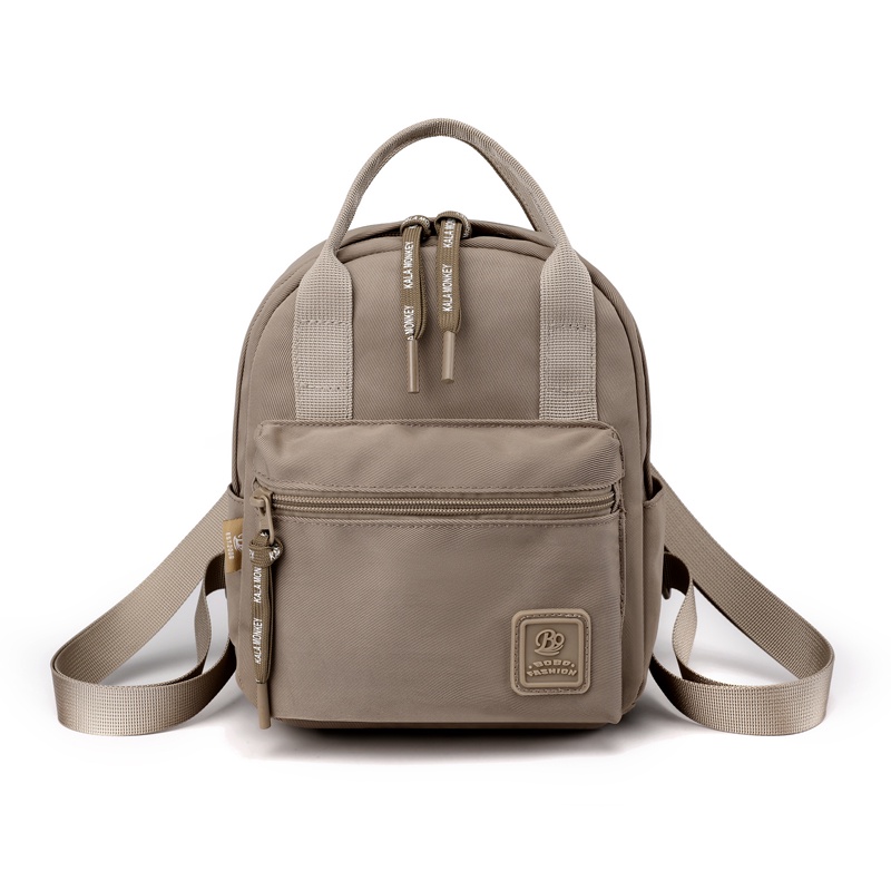 BOBO FASHION -Tas ransel wanita bobo 3072 tas ransel nilon waterproof-BROWN