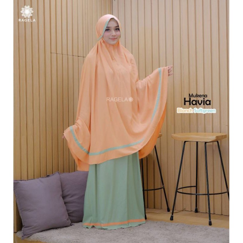 Mukena havia ragela hijab katun rayon
