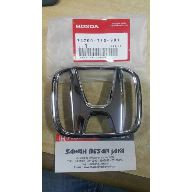 emblem logo H depan honda jazz 2012 2013