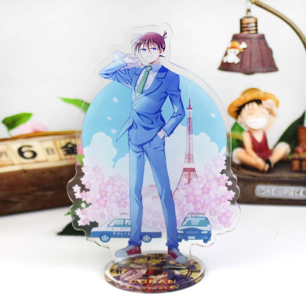 Lanfy Detektif Conan Dua Sisi Fashion Fans Hadiah Dekorasi Mainan Koleksi Model Action Figure Kiddo Hattori Conan Heiji Furuya Figure Model Plat