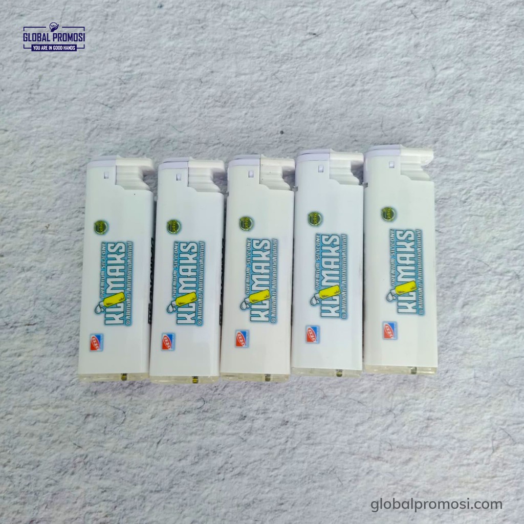 Korek Api Gas Bara Custom Print UV Full Warna Gradasi Promosi/Souvenir Design Suka2 Cetak 1 Sisi