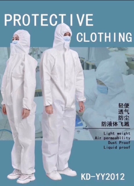 BARANG IMPOR! Medical Hazmat Anti Corona Baju APD READYSTOCK! Disposable Medical Gown READY!