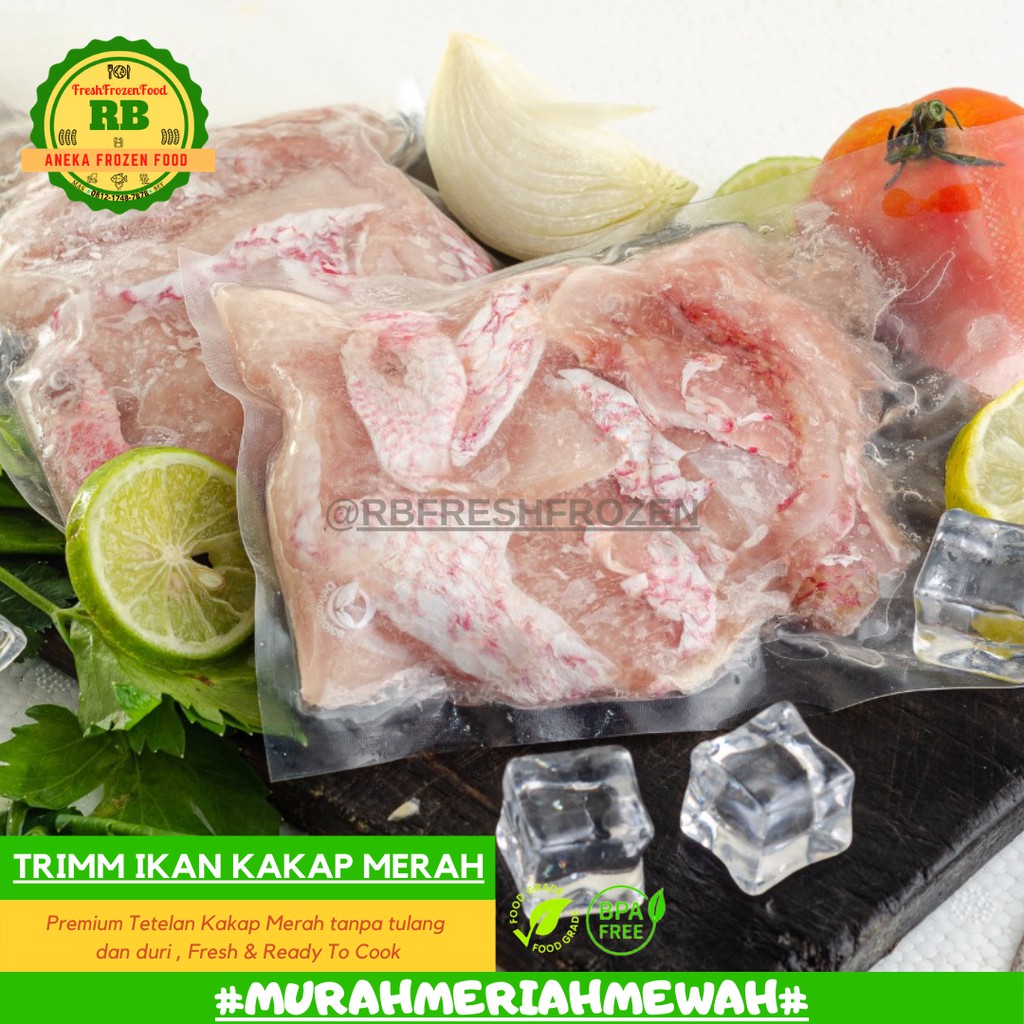 

RBFresh&Frozen - TRIMM DAGING IKAN KAKAP MERAH 100GR