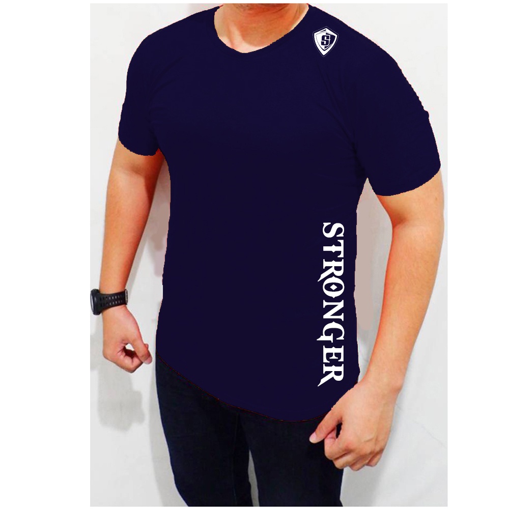 Baju Fitness Gym Stronger Original Kaos Olahraga Pria