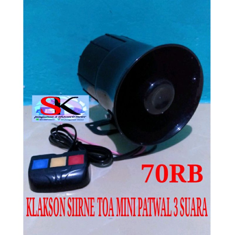 KLAKSON SIRINE TOA MINI PATWAL 3 SUARA