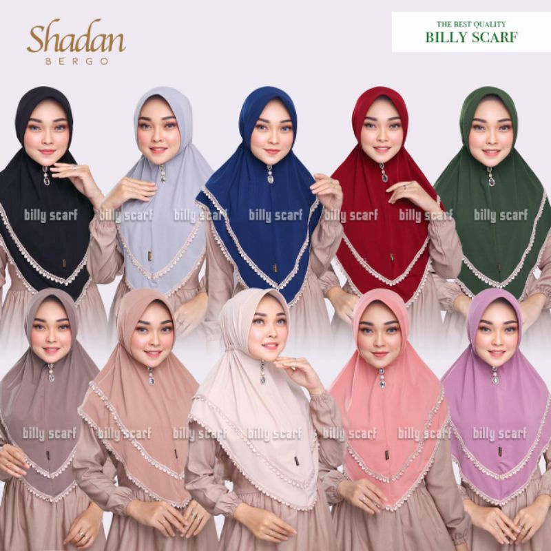 Hijab Bergo Instant Shadan Original Billy Scarf