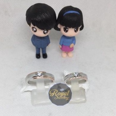 Cincin kawin Palladium ,cincin nikah Palladium couple platinum emas rj0622