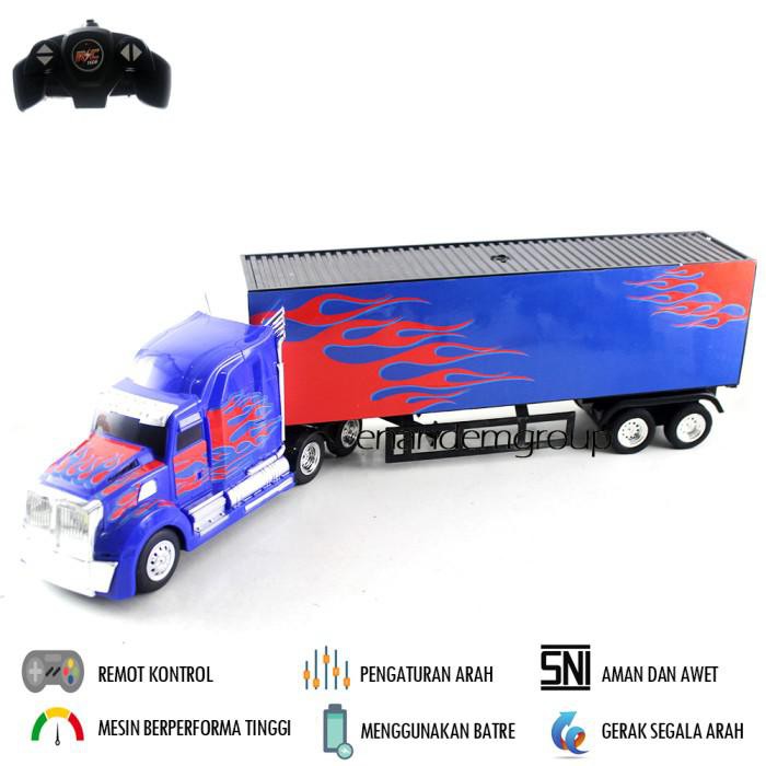 MAINAN MOBIL REMOT KONTROL RC TRUK KONTAINER MEGA LITE (UKURAN BESAR)