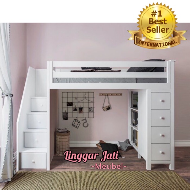 TERMURAH TEMPAT TIDUR ANAK TINGKAT DIPAN TINGKAT RANJANG SUSUN BED TINGKAT SET KAMAR ANAK MODERN