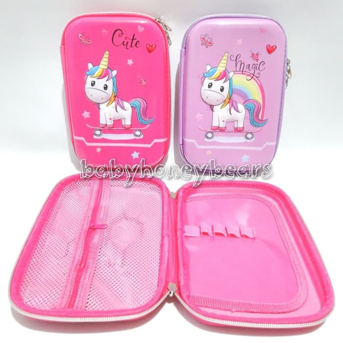 

Kotak tempat pensil hard top karakter Unicorn hard case