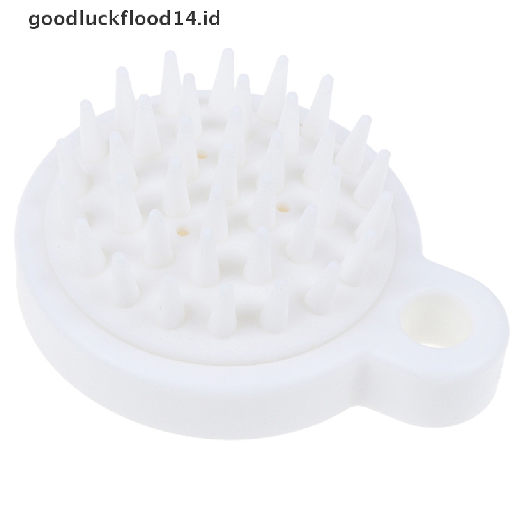 [OOID] Silicone Head Body Shampoo Scalp Massage Brush Comb Hair Washing Comb Bath Tool ID