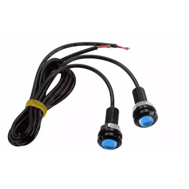 Lampu LED Luxion Mata Elang Mobil Motor DRL Daytime - (Isi 2) Varian Warna Bohlam Besar 23mm