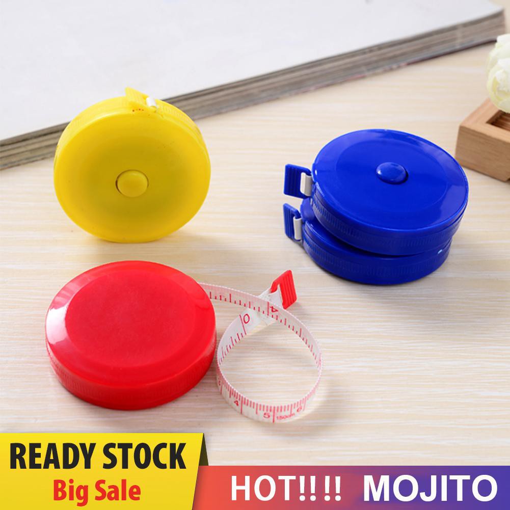 Moji Meteran Mini Retractable 1.5m Untuk Tukang Jahit