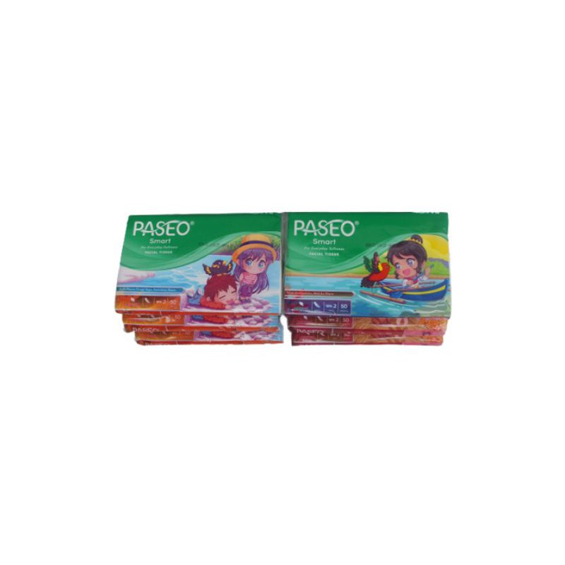 Tissue Paseo Smart Travel Pack 50sheets 2ply/Tisu Wajah/Tisu Paseo Smart/Tisu Murah