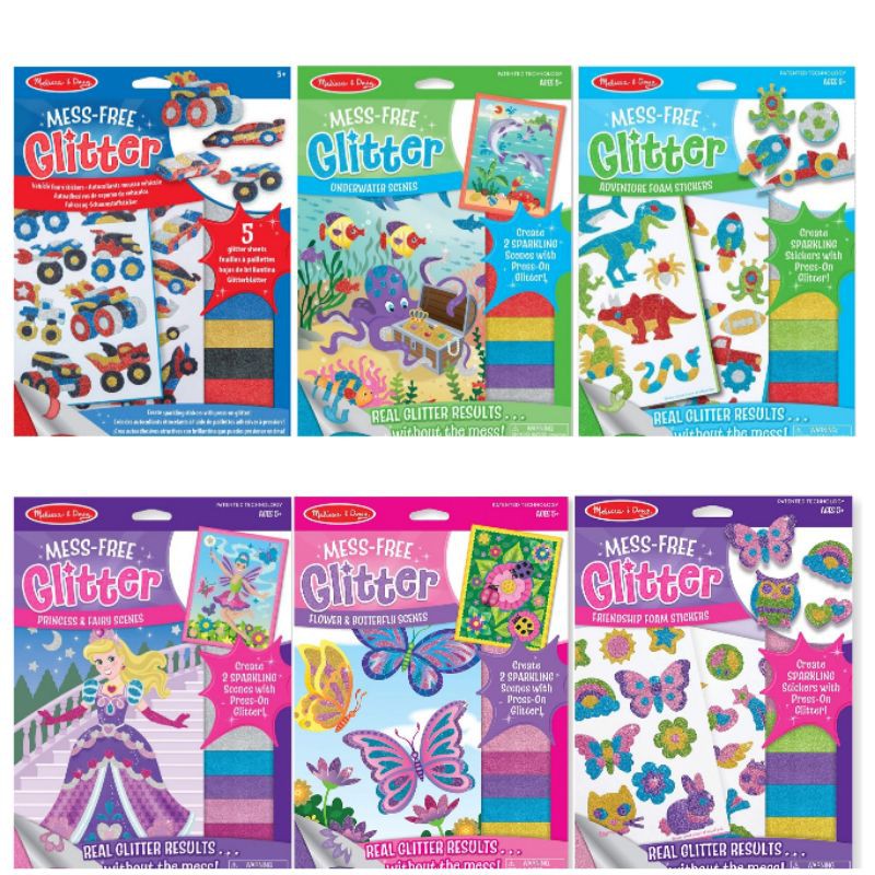 Melissa &amp; Doug Mess-Free Glitter Stickers