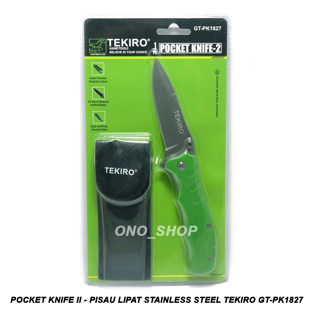 Pocket Knife II - Pisau Lipat Stainless Steel Tekiro GT-PK1827