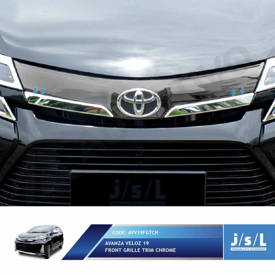 Lis Grill Mobil Avanza Xenia Veloz 2019 Grill Depan Chrome