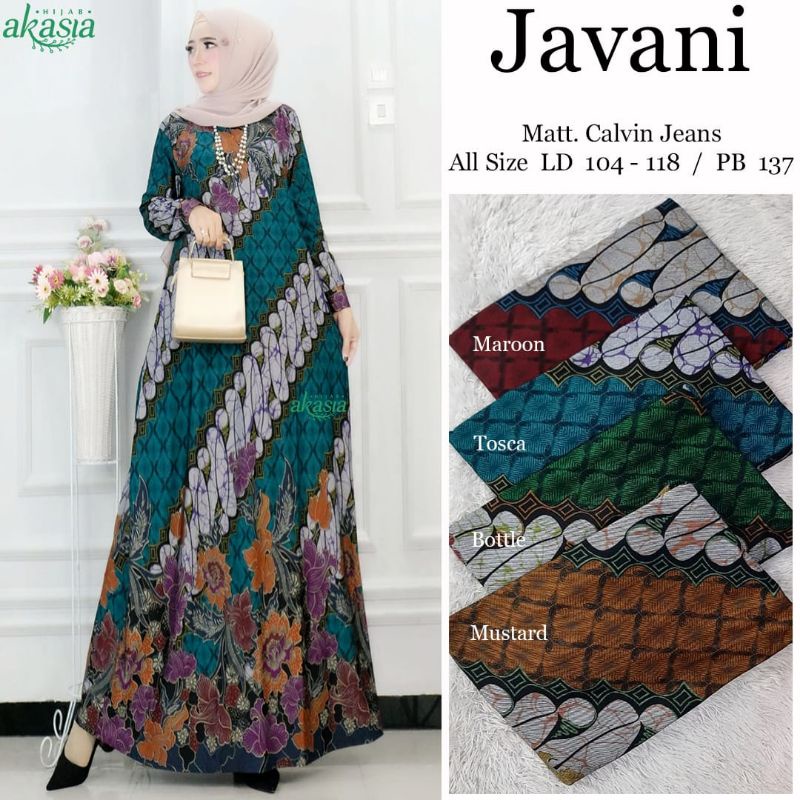 JAVANI GAMIS WANITA BAHAN CALVIN JEANS