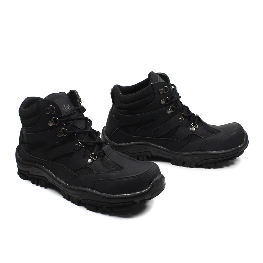 Sepatu Pria Safety Boots Crocodile Navigator Ujung Besi Steel Toe Tracking Outdoor Hiking Bikers