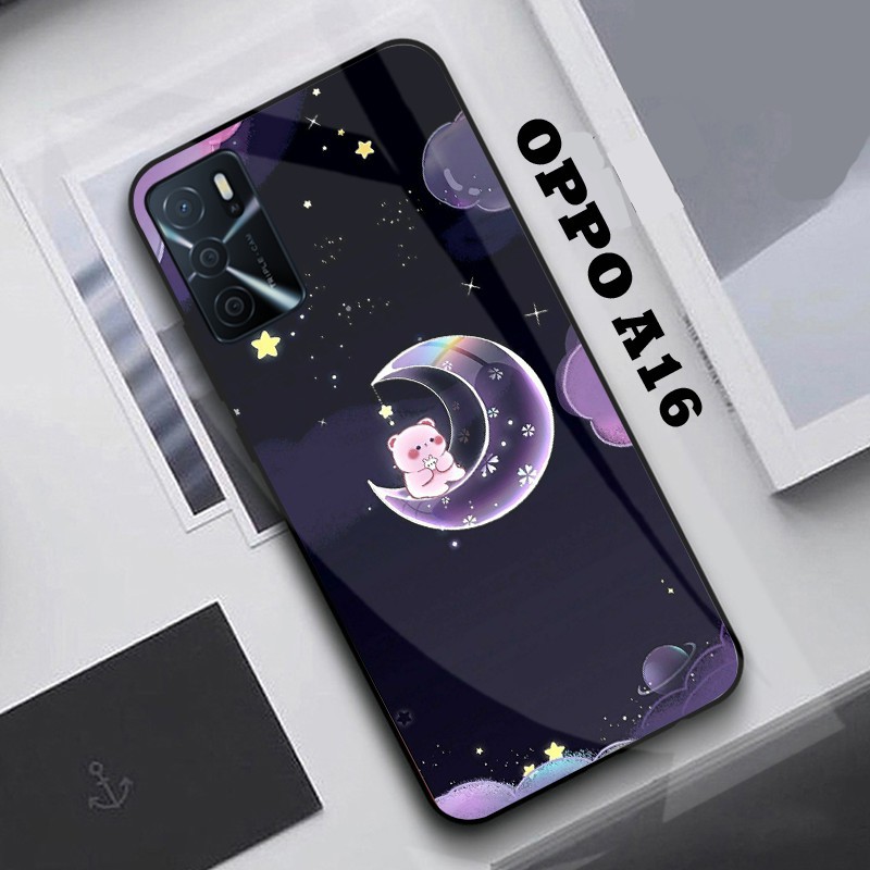 [K96] Softcase Kaca Oppo A16 - Case Oppo A16 - Casing Oppo A16 - Softcase Kaca - Softcase Mirror
