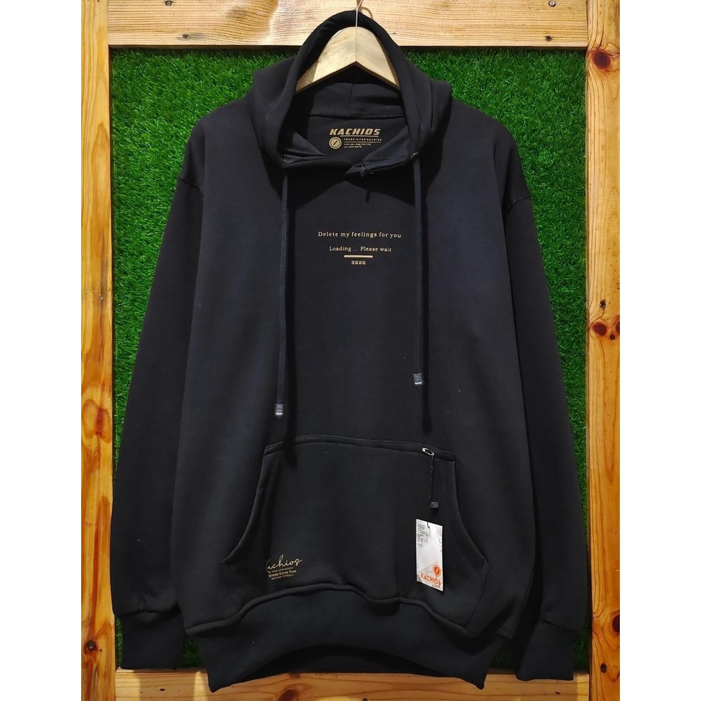 Promo  Hoodie Pria distro original 2021 delete my feelings for you Warna Hitam XXL sweater cowok ker
