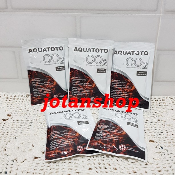 Aquatoto CO2 plant nutrition Tablet Aquascape Nutrisi Tanaman Air sachet isi 30