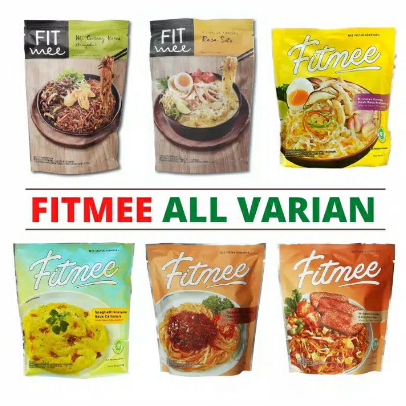 Mie Shirataki Noodle Fitmee Soto Bolognese Goreng Carbonara