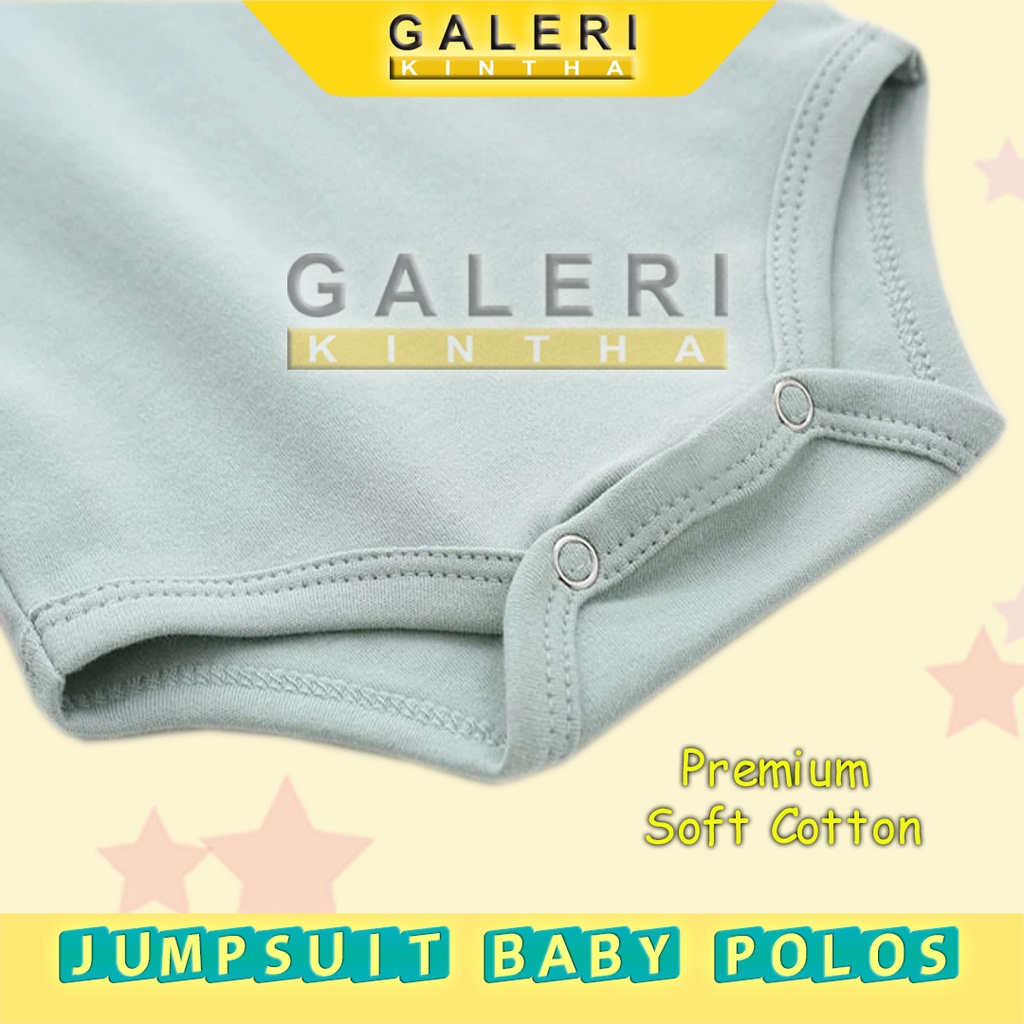 Jumper Bayi Laki Laki Polos Jumpsuit Bodysuit Baby