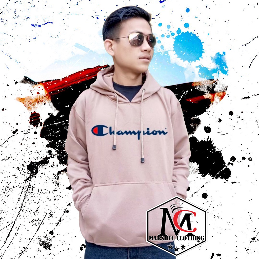 RCL - Jaket Champion / Sweater Hoodie Champion Hitam Prmium Bahan Tebal / JAKET HOODIE JUMPER CHAMPION - JAKET SWEATER HOODIE CHAMPIONS HITAM FULL BORDIR PREMIUM