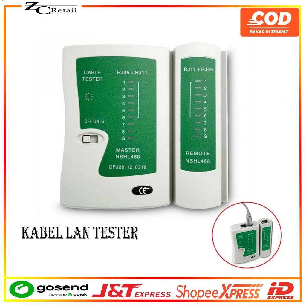 Network Kabel wired Tester LAN RJ45 RJ11 Tester