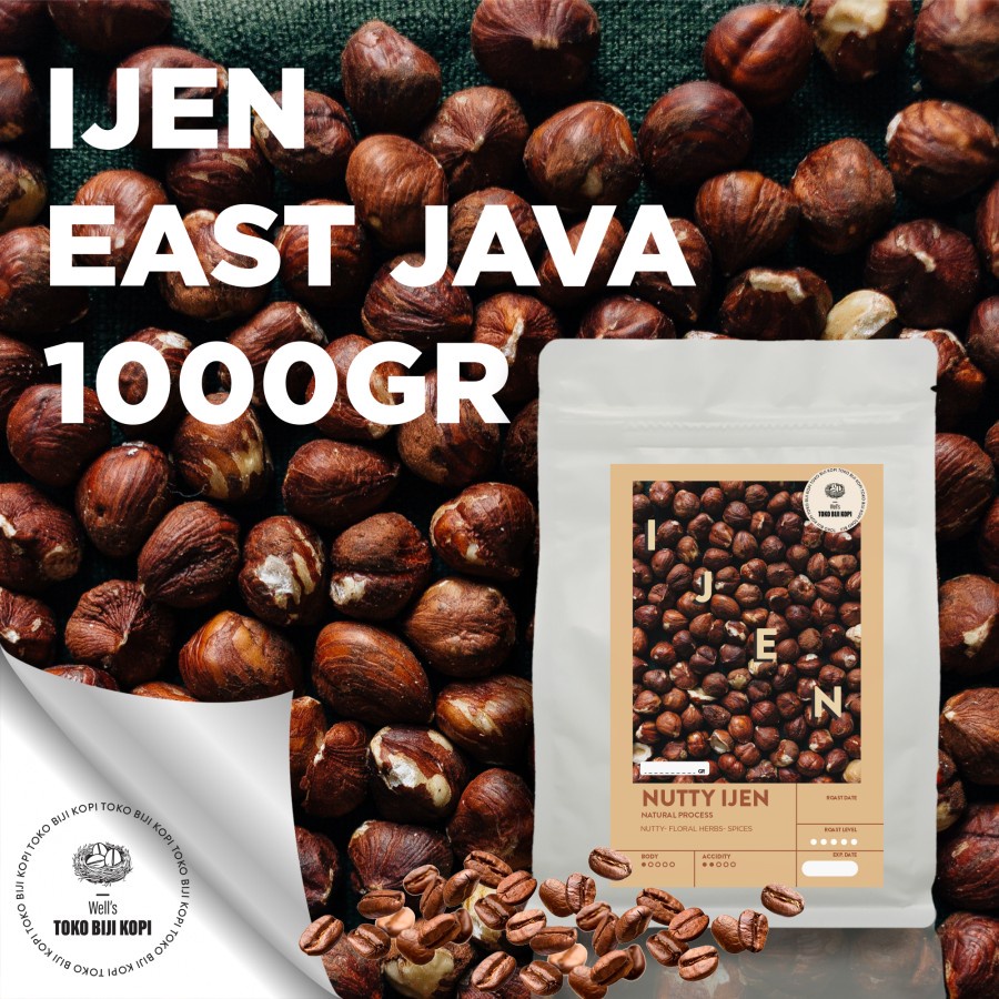 

KOPI ARABIKA NUTTY IJEN - ROASTED COFFEE BEAN JAVA IJEN NUTTY 1 KG