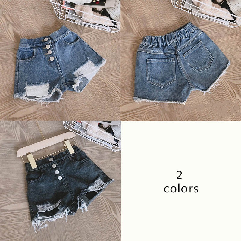  Celana  Pendek  Bayi  Anak Perempuan  Bahan Jeans  Denim  