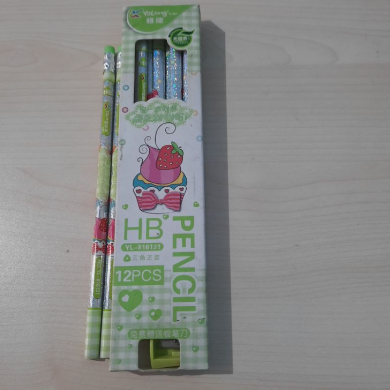 

Pensil HB Gliter + Seruran Ya Long Cake Tart YL-816131 ( 1 LUSIN/ 12 PCS)