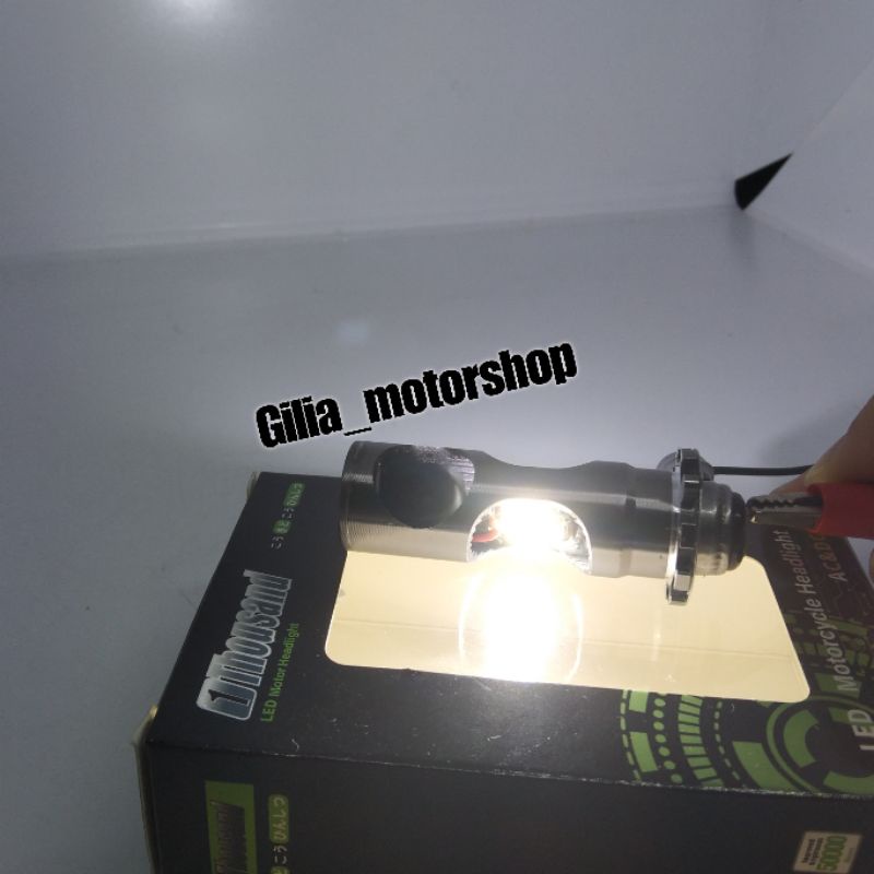 Lampu Utama Headlight LED H6 Model Kipas 2 sisi nyala putih 1 Thousand Original