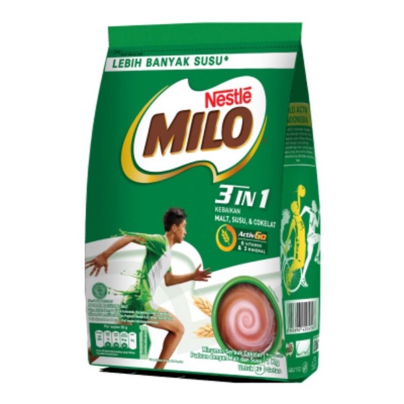 

Milo 3in1 1kg/activgo/sachet