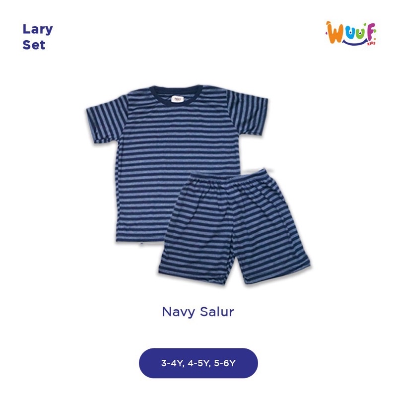 Setelan Pendek Bayi/Anak Larry Set (WUUF KIDS)