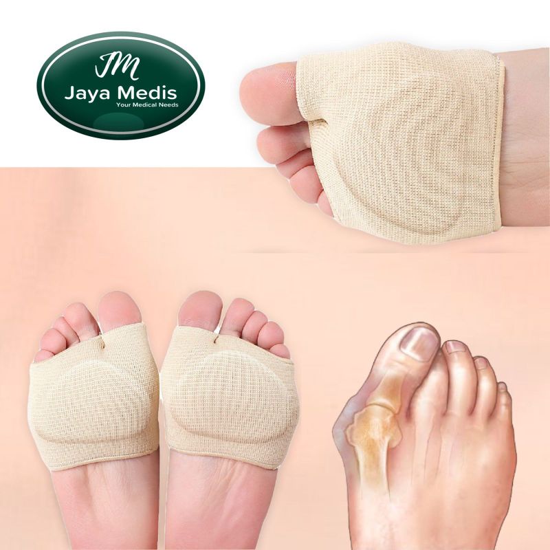 Bantalan Gel Metatarsal Setengah Jari Kaki Bunion Sole 1 Pasang