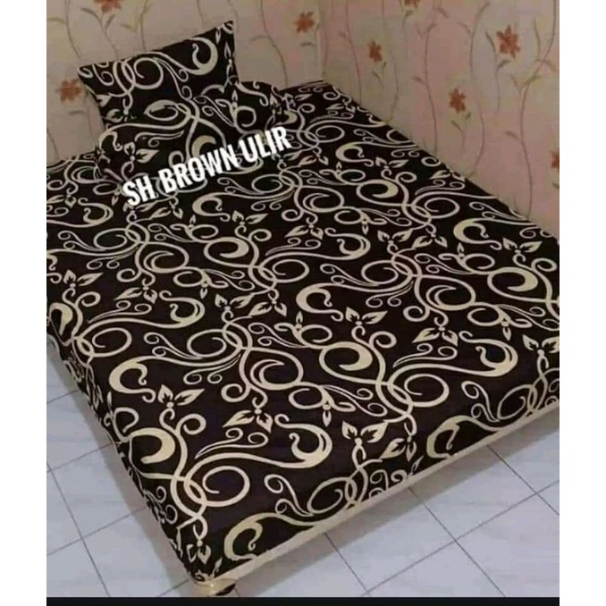 sarung kasur cover ukuran 180x140x10 180x120x10 180x90x10  bahan kain micro adem tidak panas atau luntur