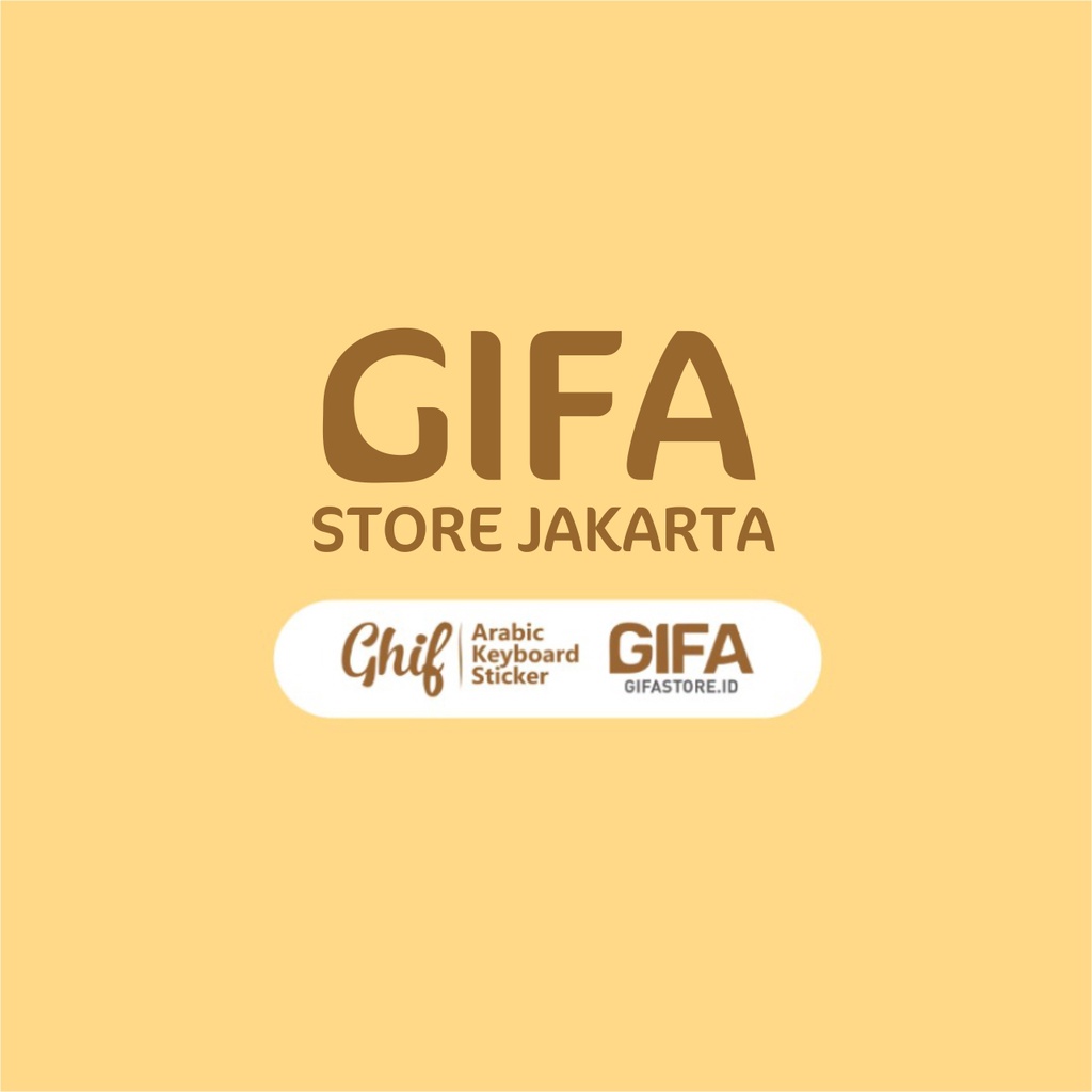 Ghif Stiker Sticker Keyboard Bahasa ARAB TRANSPARAN Arabic Transparent PC Komputer Laptop Notebook