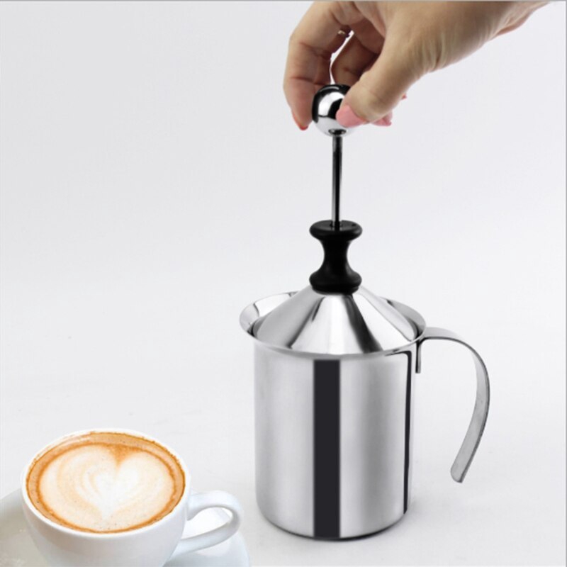 Serbagrosirmurah 304 Jug Milk Frother Dalgona Maker Mug Stainless Pembuat Busa Susu Latte Art alat pengocok susu jug manual foam latte milk