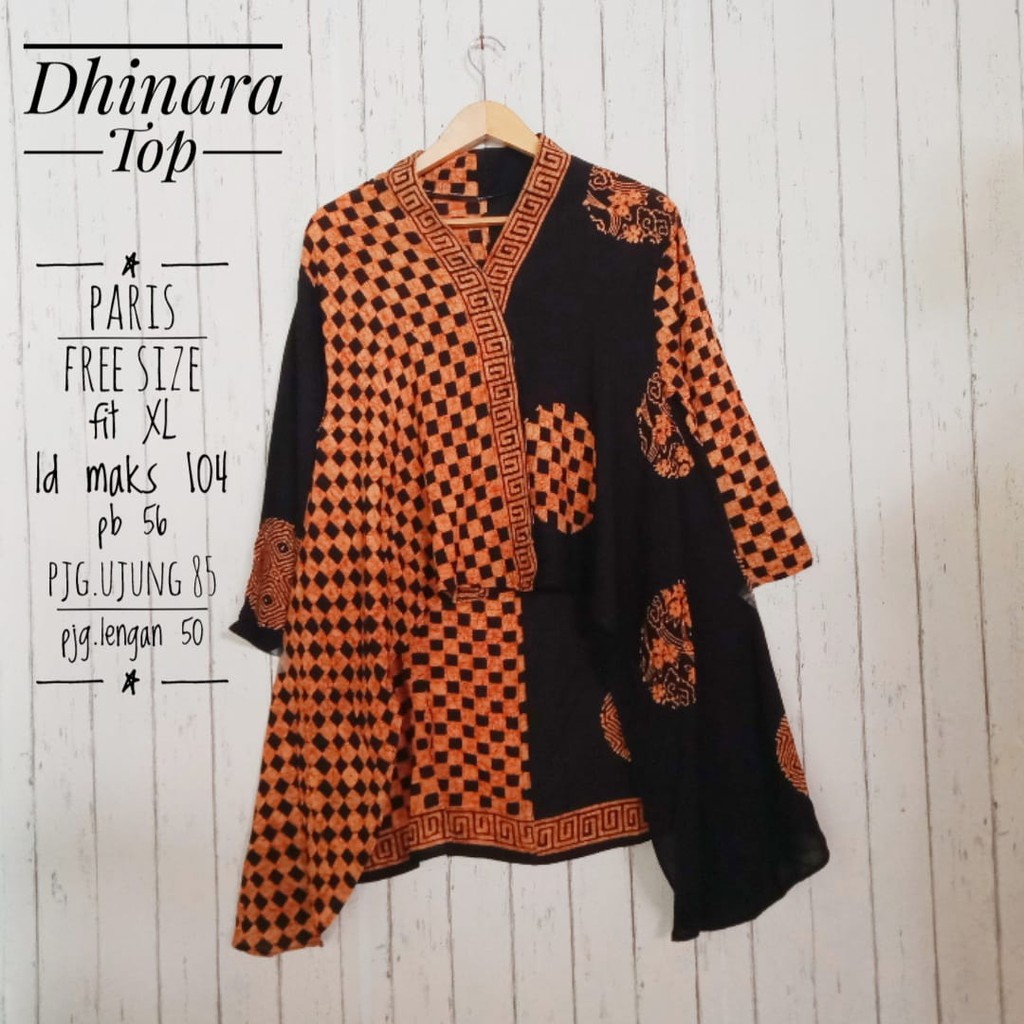 DHINARA TOP| BATIK WANITA  | BLUS BATIK PARIS