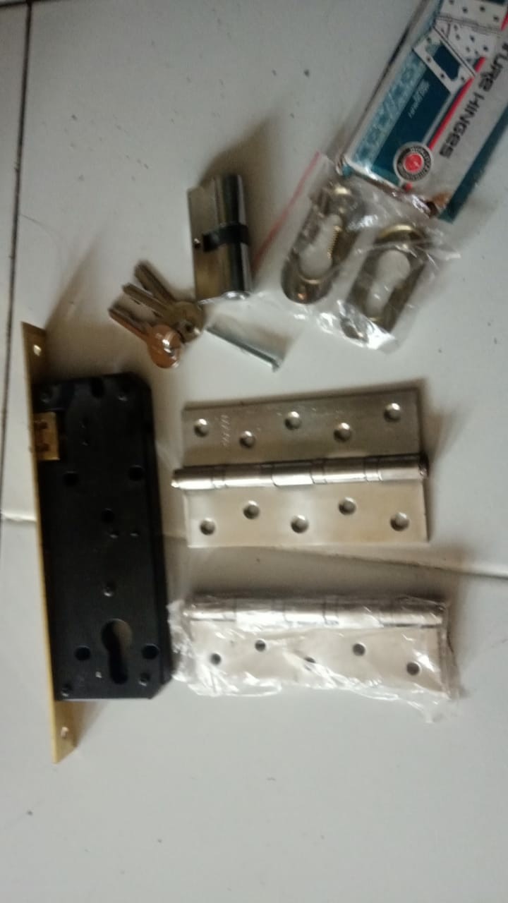 Engsel Pintu 5 Inch Silver Satin