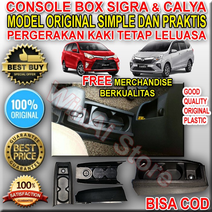 Console Box Sigra Calya Model Original, Organizer, Console Sigra Calya 2012 - 2020 Model Original