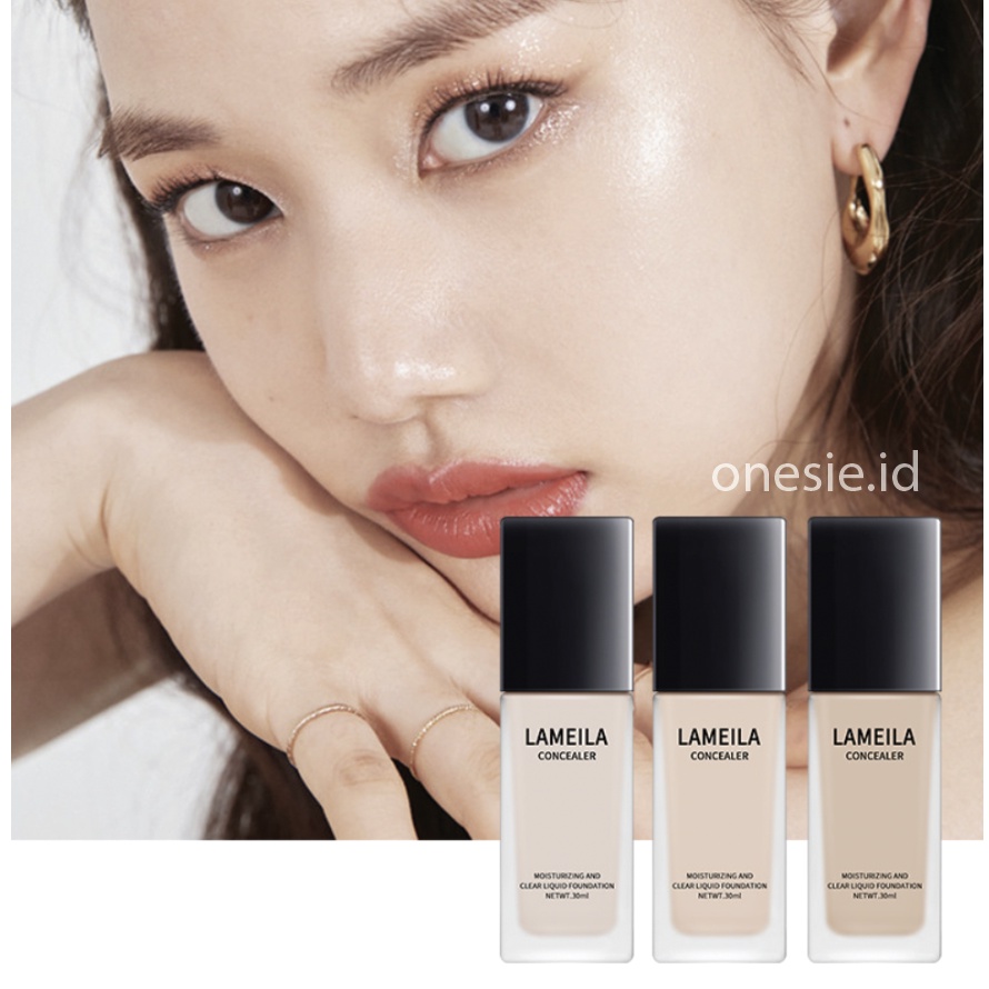 LAMEILA Natural Concealer Foundation Cair Waterproof Long Lasting LA106 3063