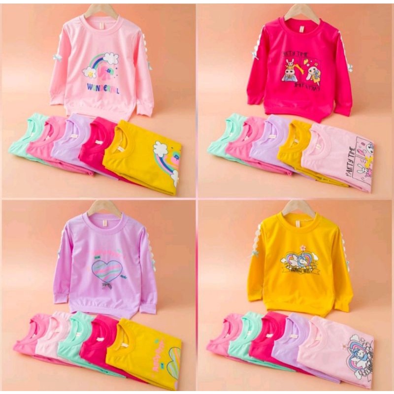 Sweater Anak Perempuan Import Usia 5 Tahun - 12 Tahun / Sweater perempuan 100% IMPORT
