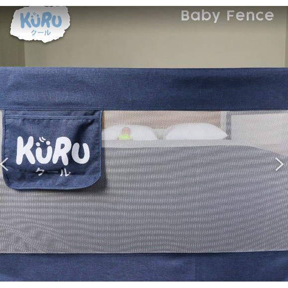 KURU Baby Bedrail 120 160 180 200cm Pembatas Pengaman Pagar Kasur Ranjang Bed Rail Safety