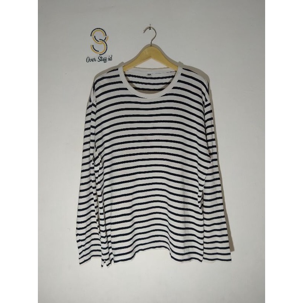 Uniqlo Second - Uniqlo Striped Long Sleeve T Shirt